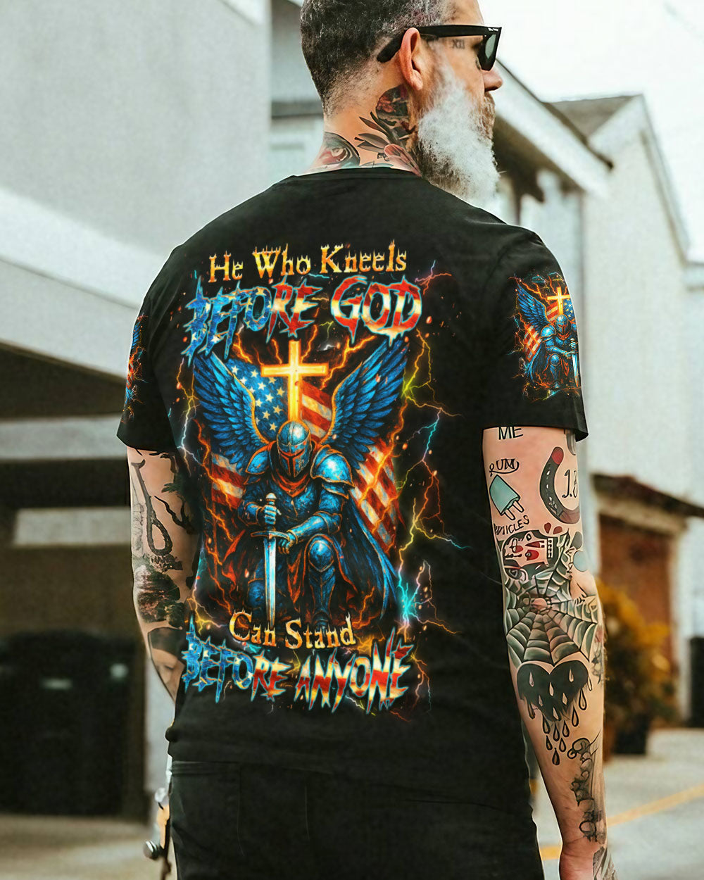He Who Kneels Before God Warrior Men's All Over Print Shirt - Trunx732161