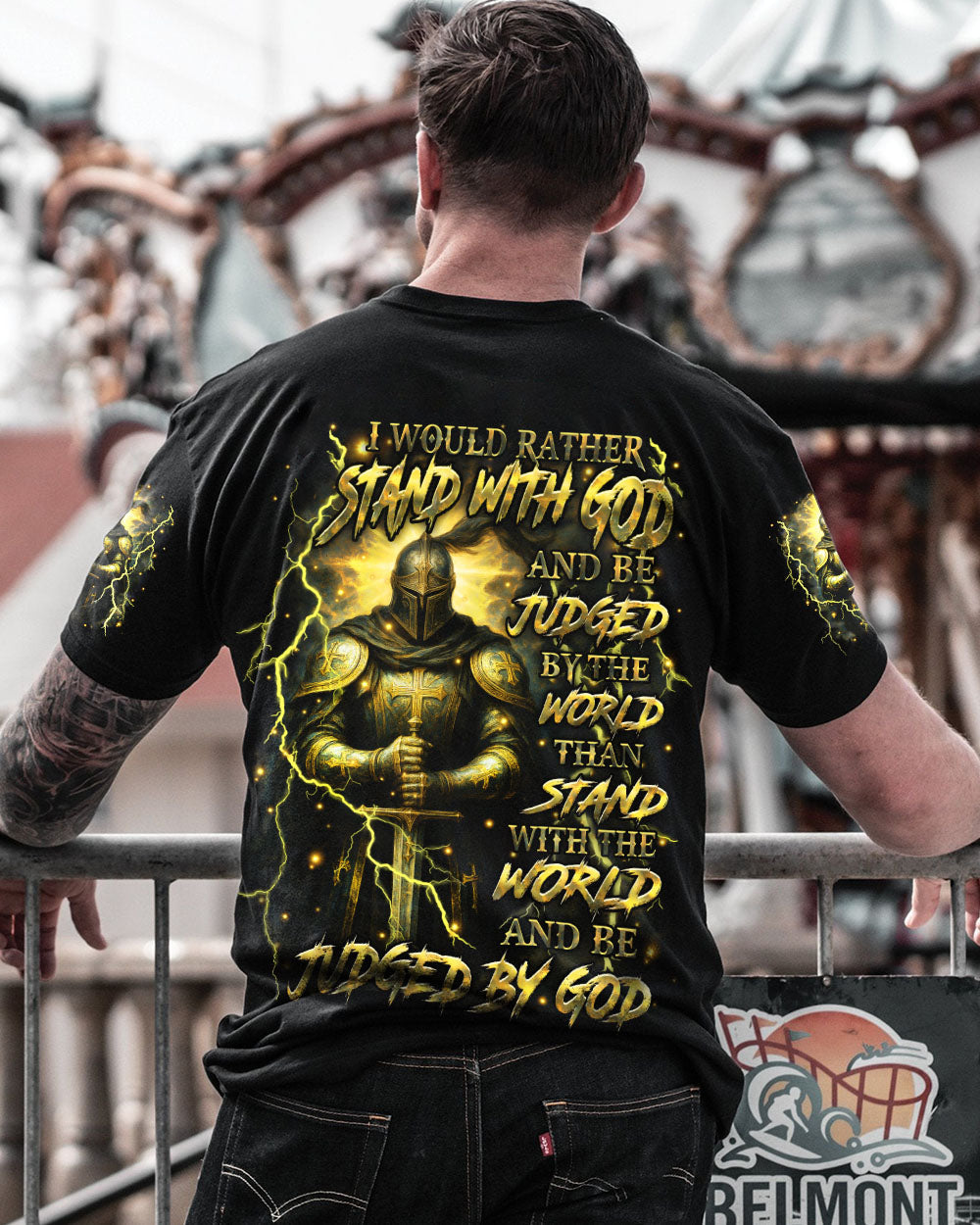 I Would Rather Stand With God Men's All Over Print Shirt - Trunx890153