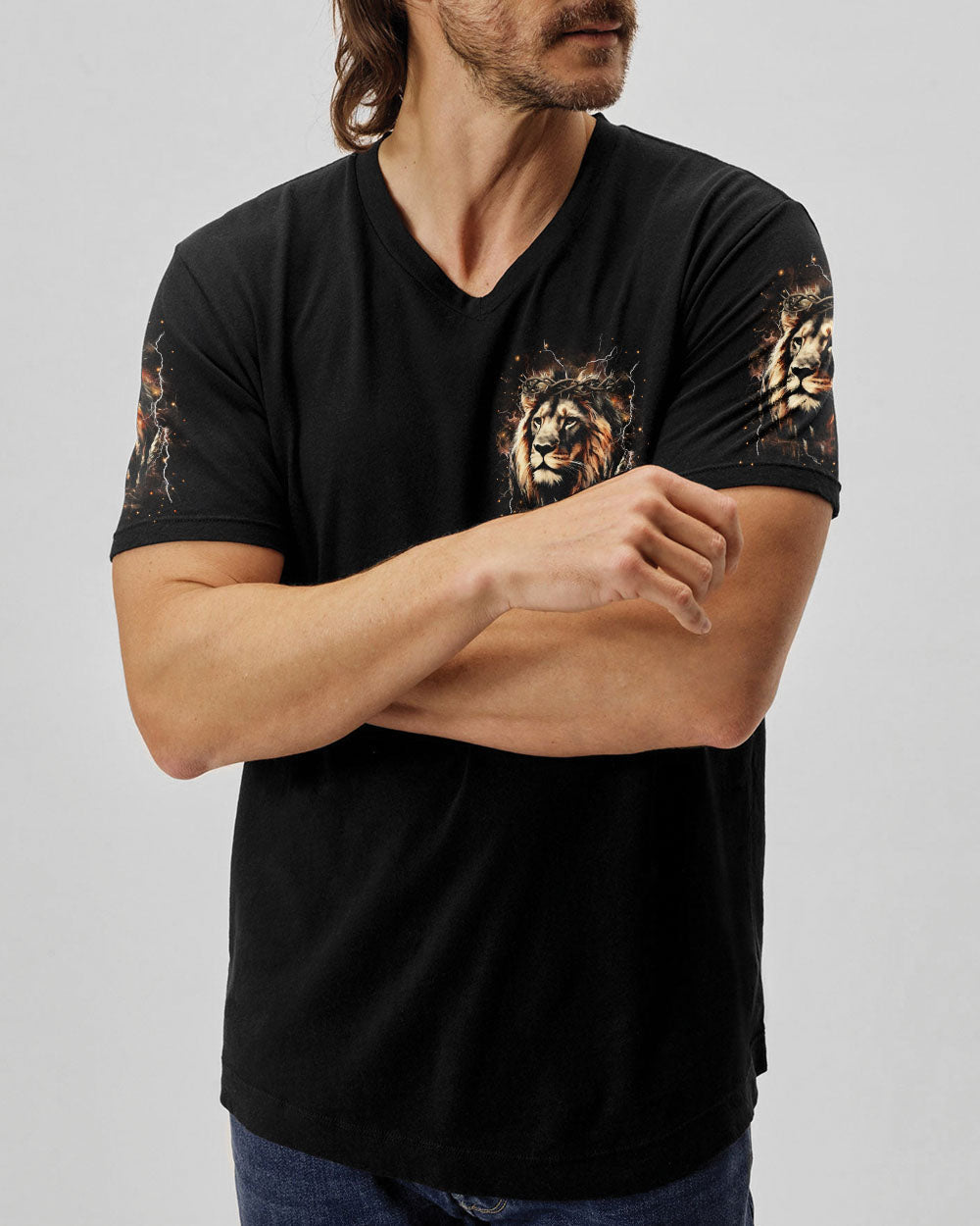 I Can Do All Things Lion Men's All Over Print Shirt - Trunx459873