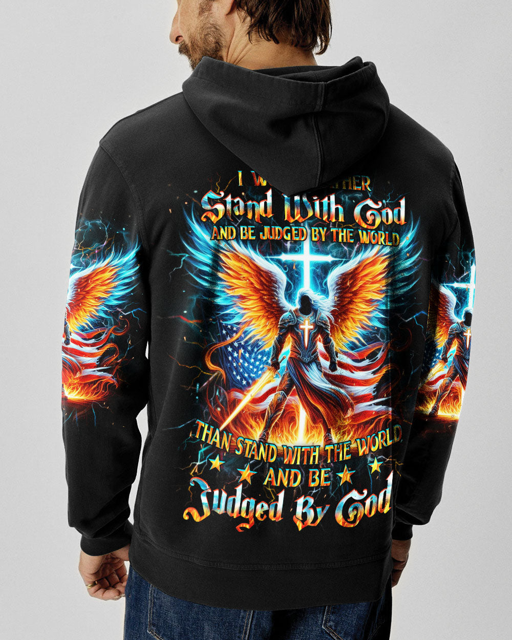I Would Rather Stand With God Men's All Over Print Shirt - Trunx515017