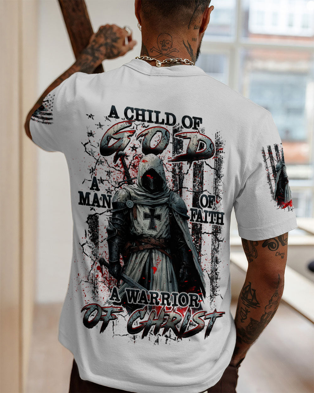 A Warrior Of Christ Men's All Over Print Shirt - Trunx854003