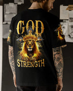God Is My Strength Men's All Over Print Shirt - Trunx328888