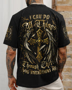 I Can Do All Things Cross Wings Men's All Over Print Shirt - Trunx421116