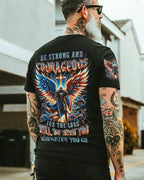 Be Strong And Courageous Men's All Over Print Shirt - Trunx466023