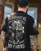 He Brought Me Out Of Darkness Men's All Over Print Shirt - Trunx262936