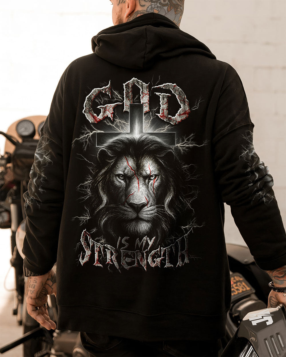 God Is My Strength Men's All Over Print Shirt - Trunx867144