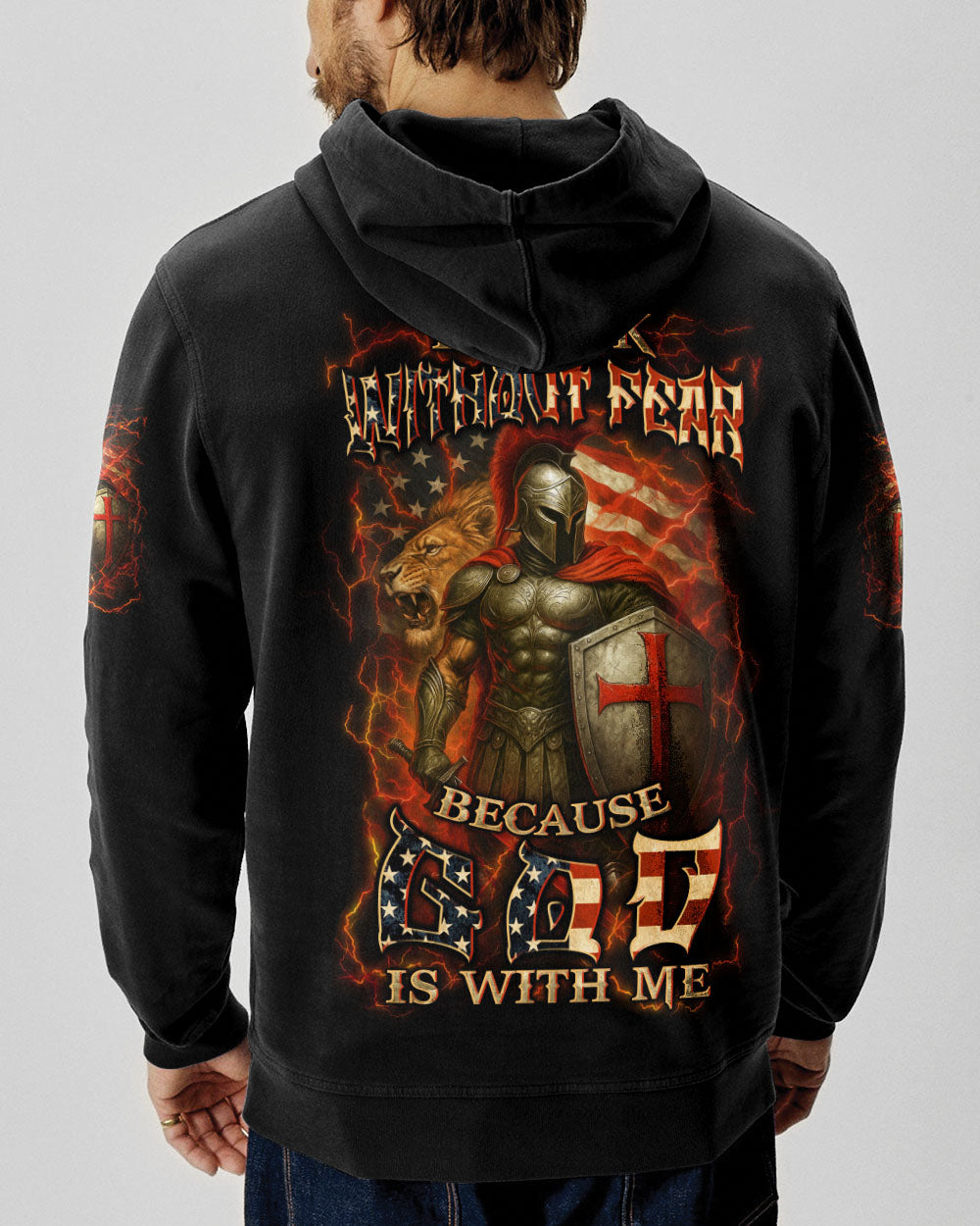I Walk Without Fear Because God Is With Me Men's All Over Print Shirt - Trunx698834