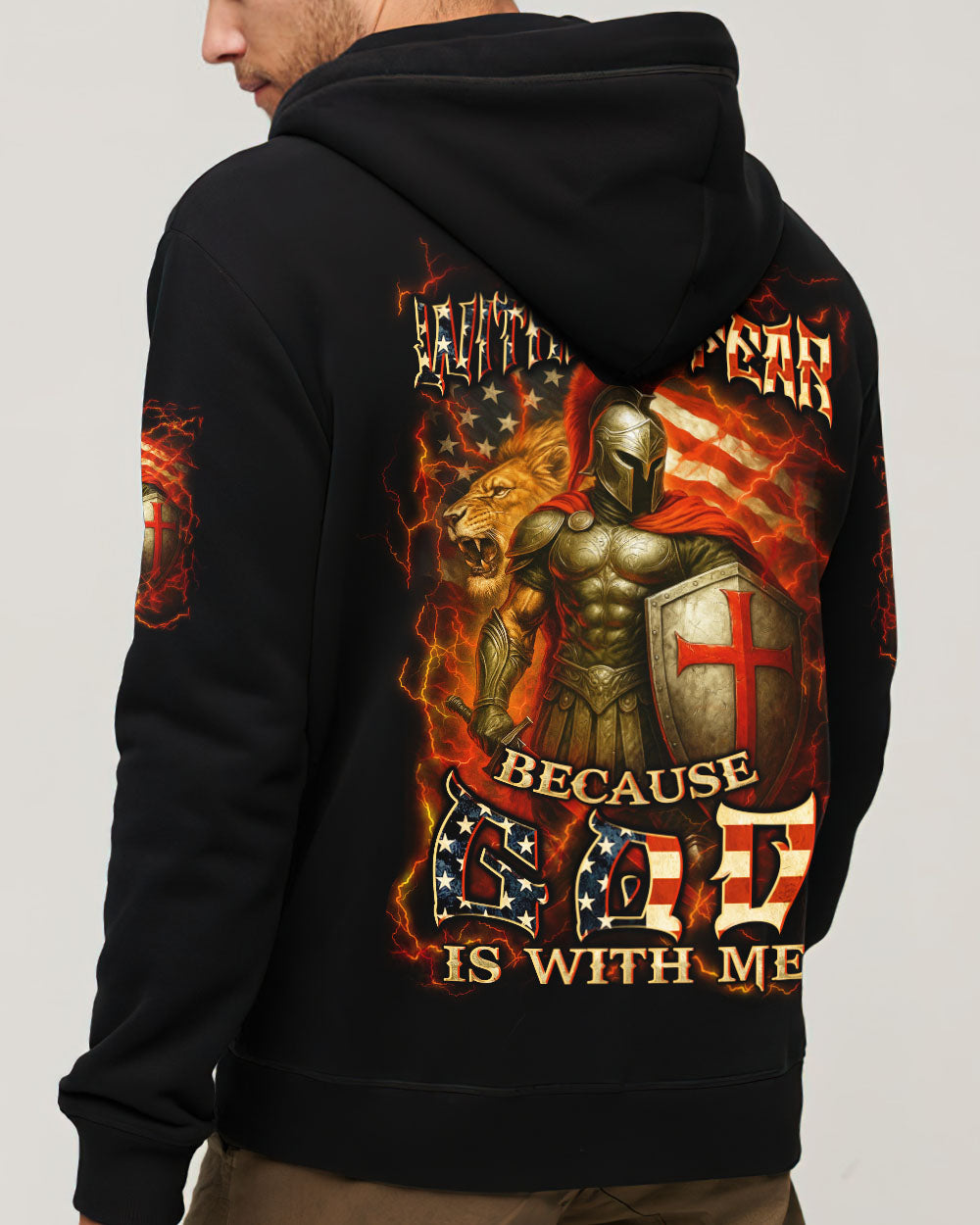 I Walk Without Fear Because God Is With Me Men's All Over Print Shirt - Trunx698834
