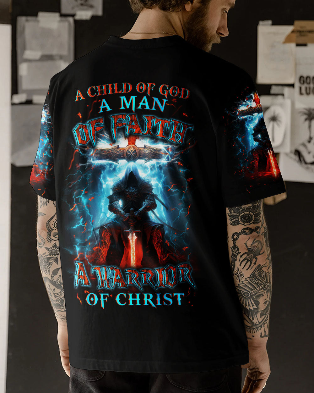 A Warrior Of Christ Men's All Over Print Shirt - Trunx991062
