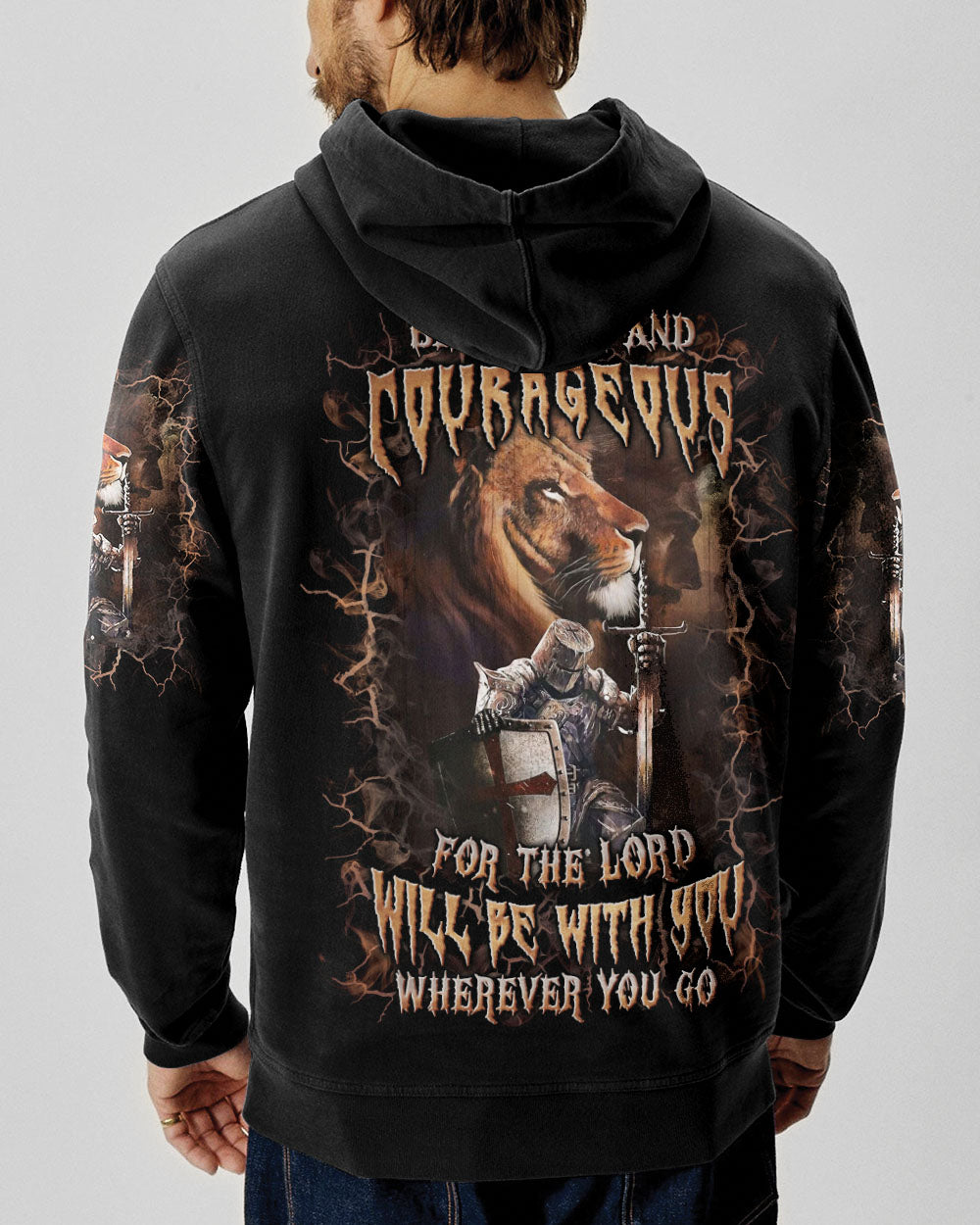 Be Strong And Courageous Men's All Over Print Shirt - Trunx676728