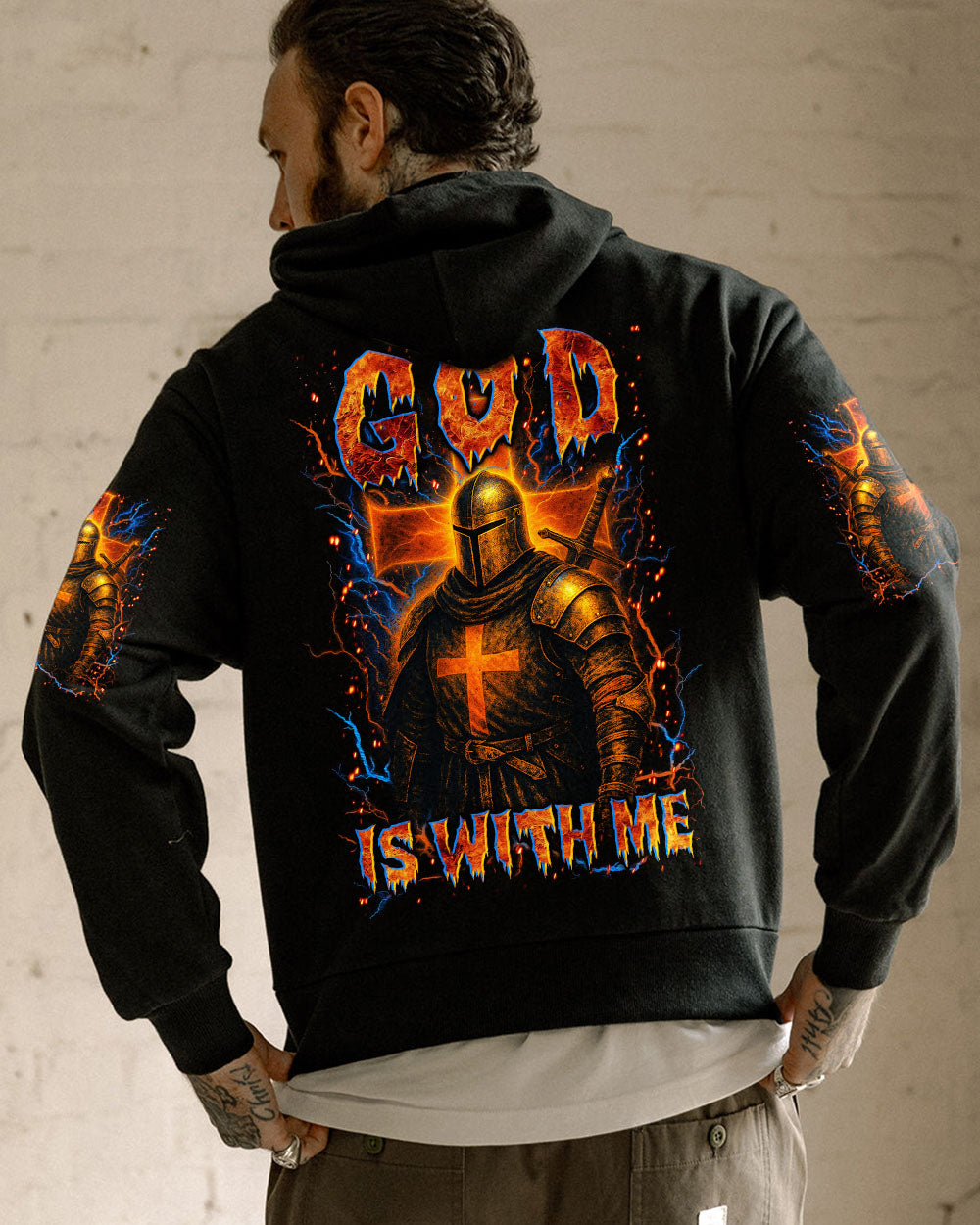 God Is With Me Men's All Over Print Shirt - Trunx888504
