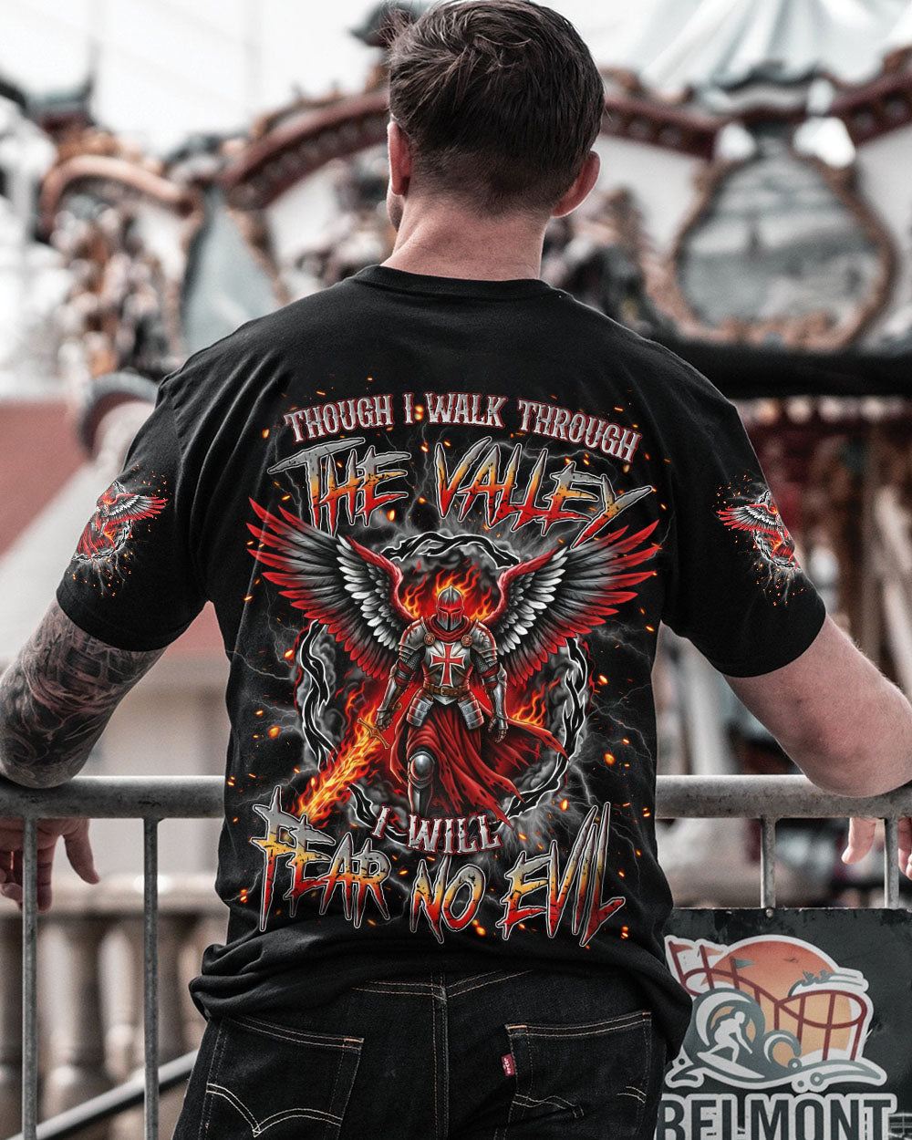 I Will Fear No Evil Warrior Men's All Over Print Shirt - Trunx941545