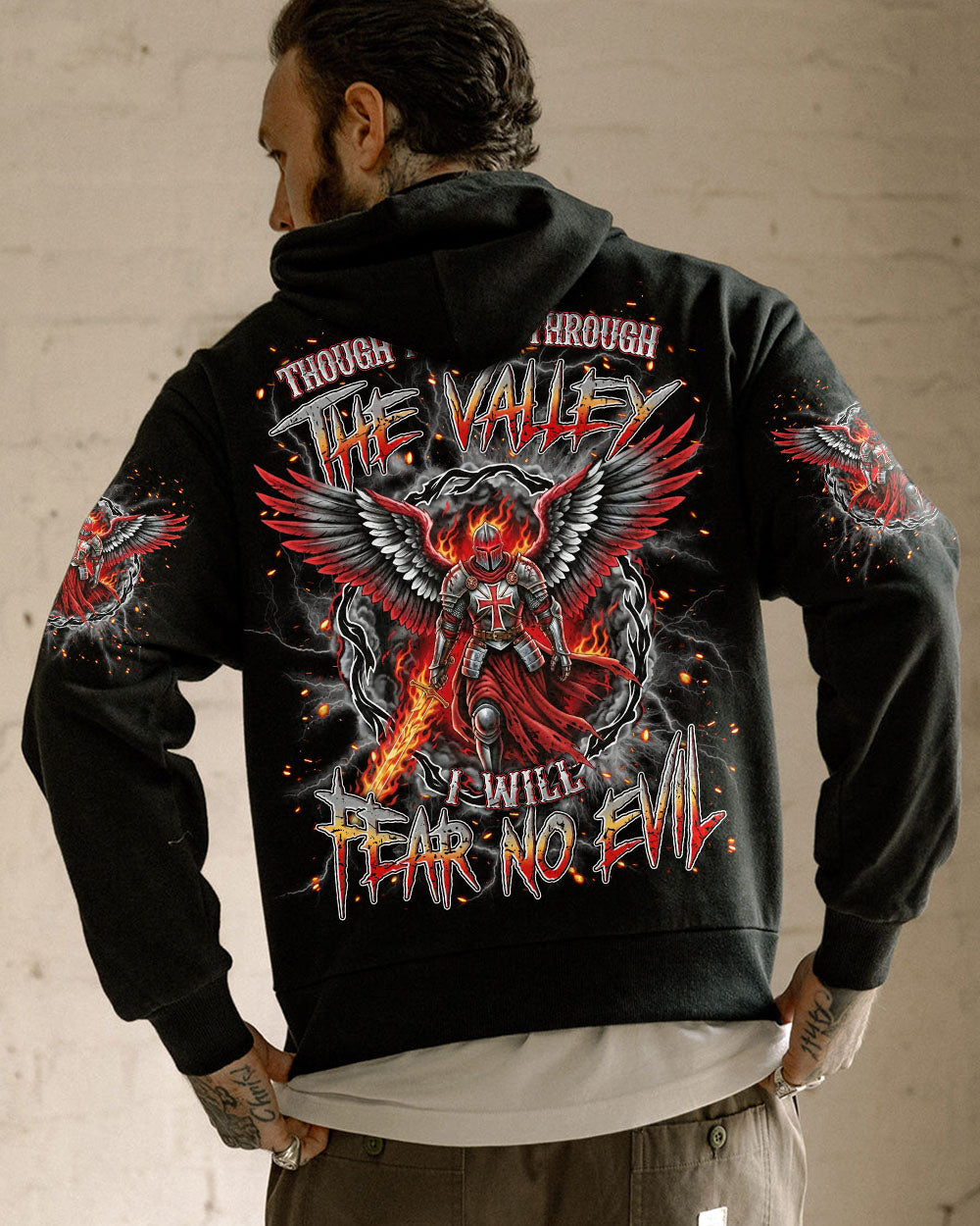 I Will Fear No Evil Warrior Men's All Over Print Shirt - Trunx941545