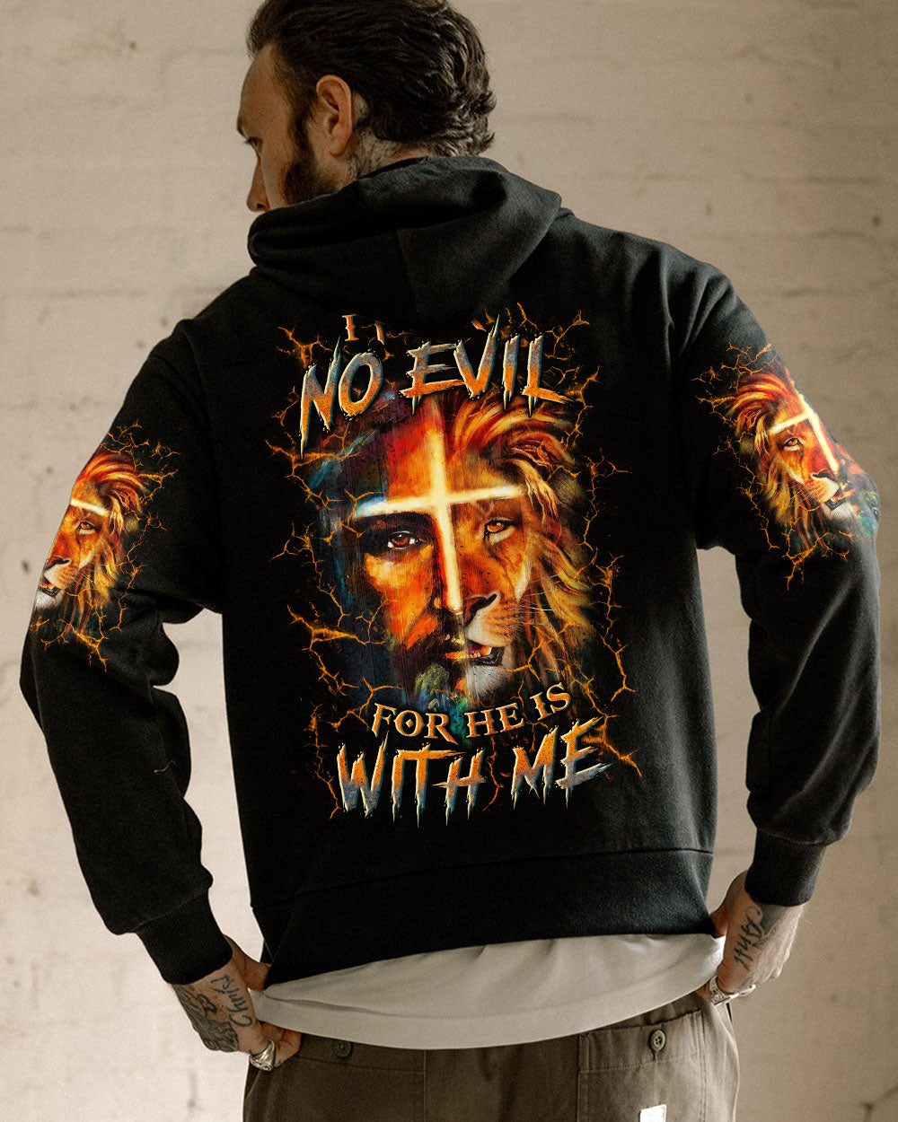 I Fear No Evil For He Is With Me Men's All Over Print Shirt - Trunx199749