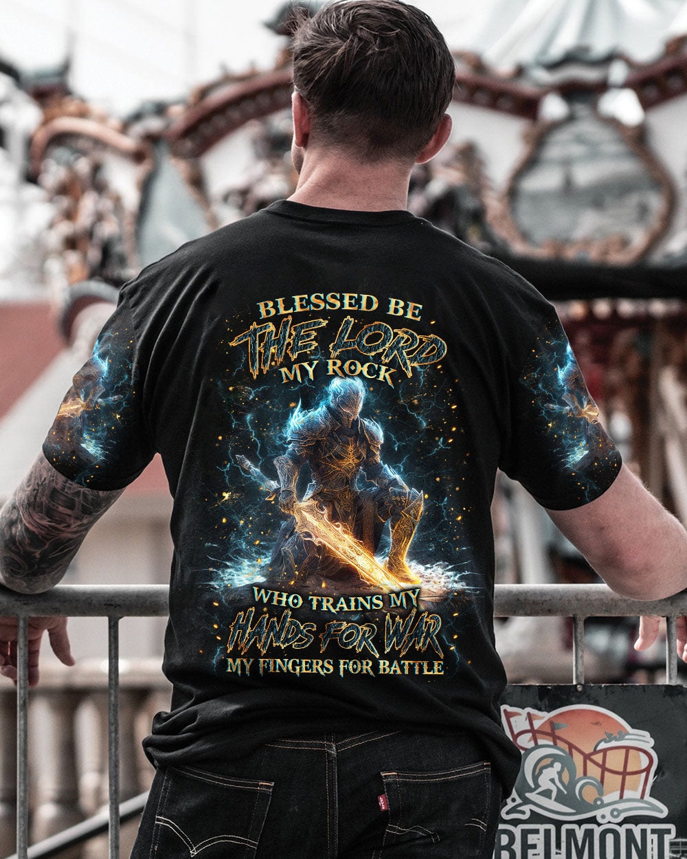 Blessed Be The Lord My Rock Men's All Over Print Shirt - Trunx840218