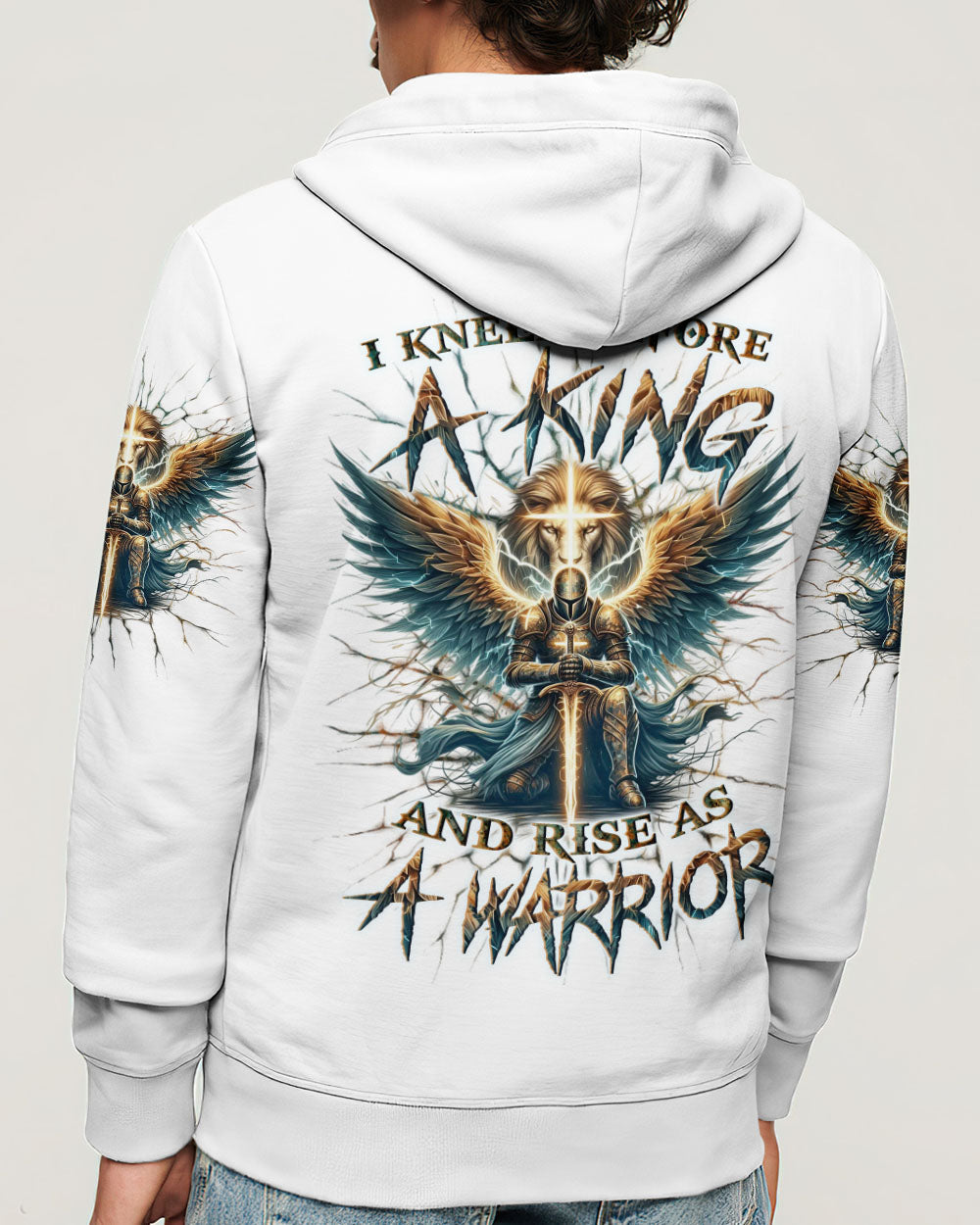 I Kneel Before The King And Rise As A Warrior Men's All Over Print Shirt - Trunx049296