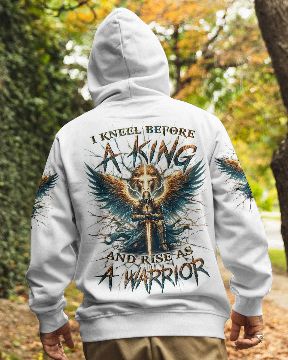 I Kneel Before The King And Rise As A Warrior Men's All Over Print Shirt - Trunx049296