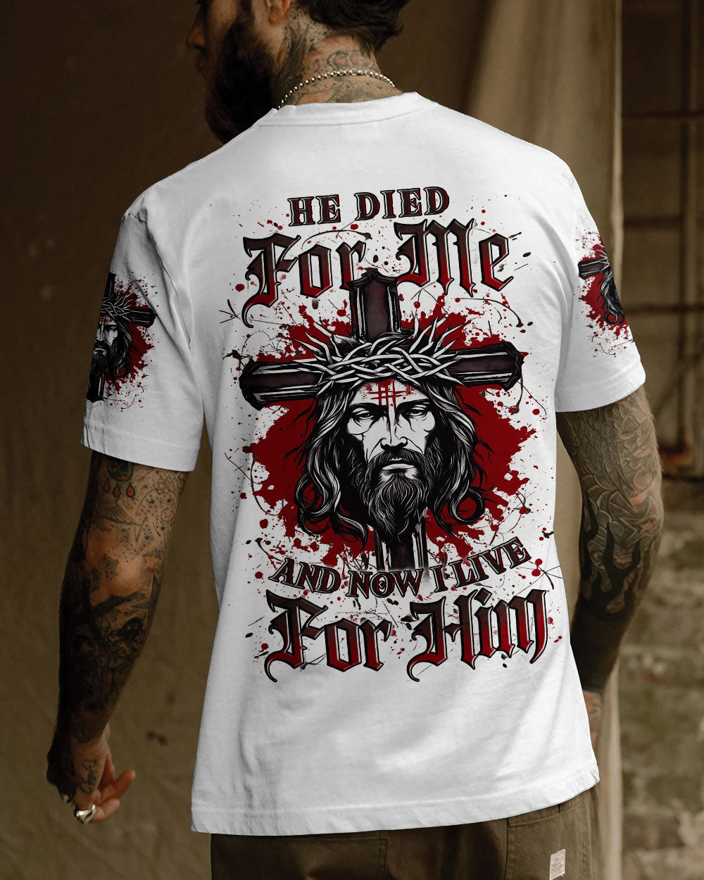 He Died For Me Men's All Over Print Shirt - Trunx770175