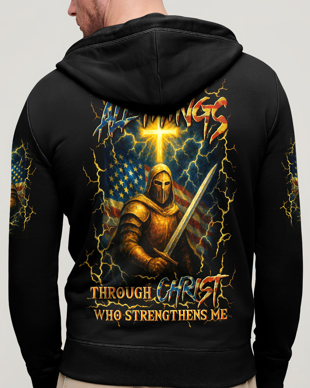 I Can Do All Things Cross Warrior Men's All Over Print Shirt - Trunx970139