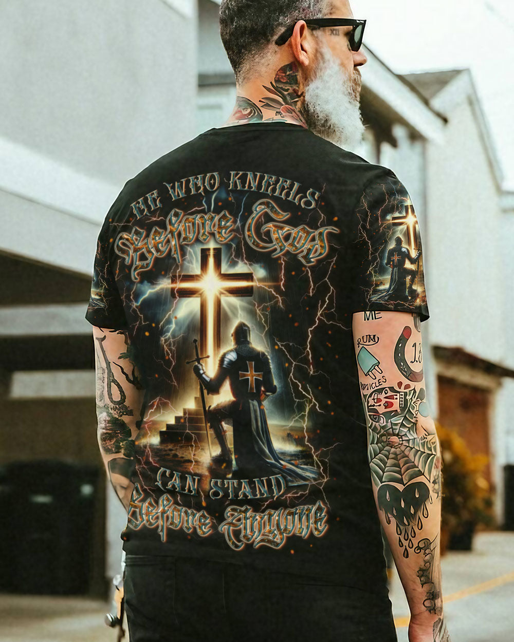 He Who Kneels Before God Warrior Men's All Over Print Shirt - Trunx906894