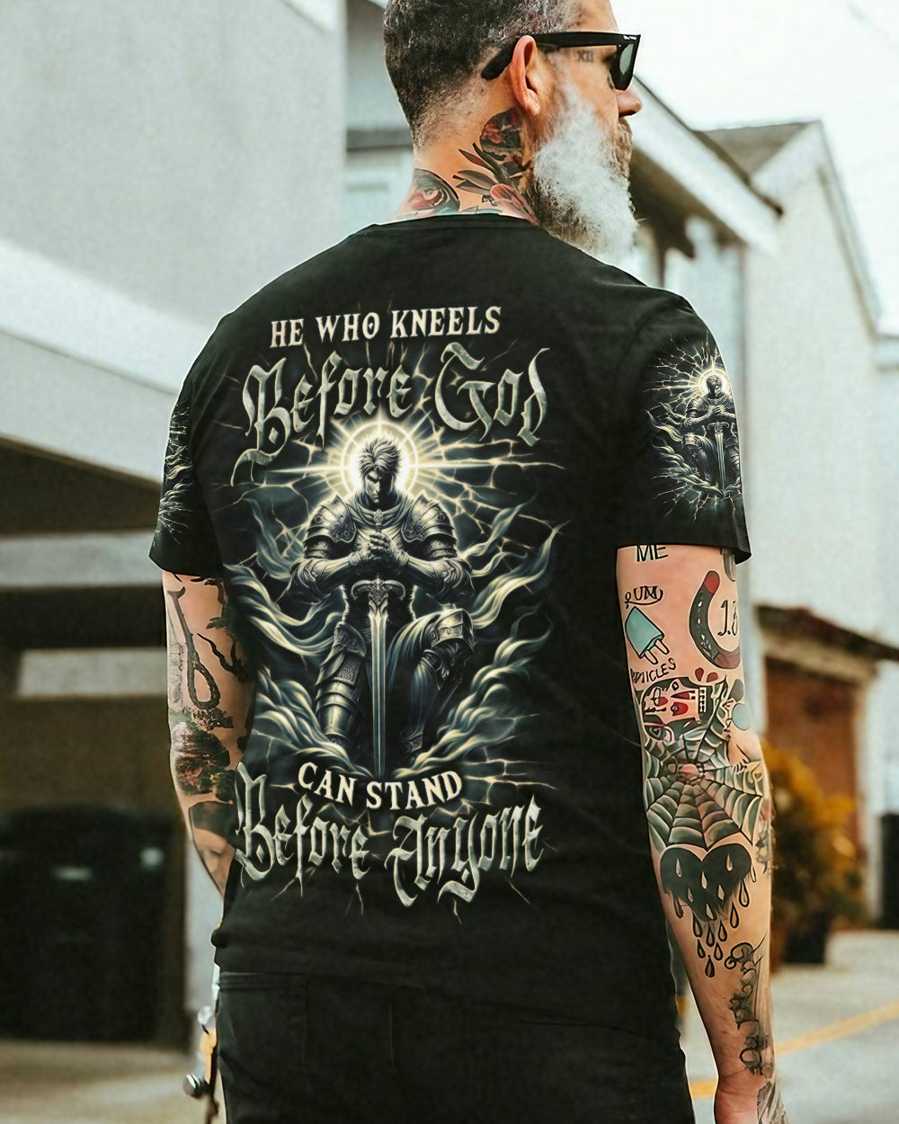 He Who Kneels Before God Warrior Men's All Over Print Shirt - Trunx479976