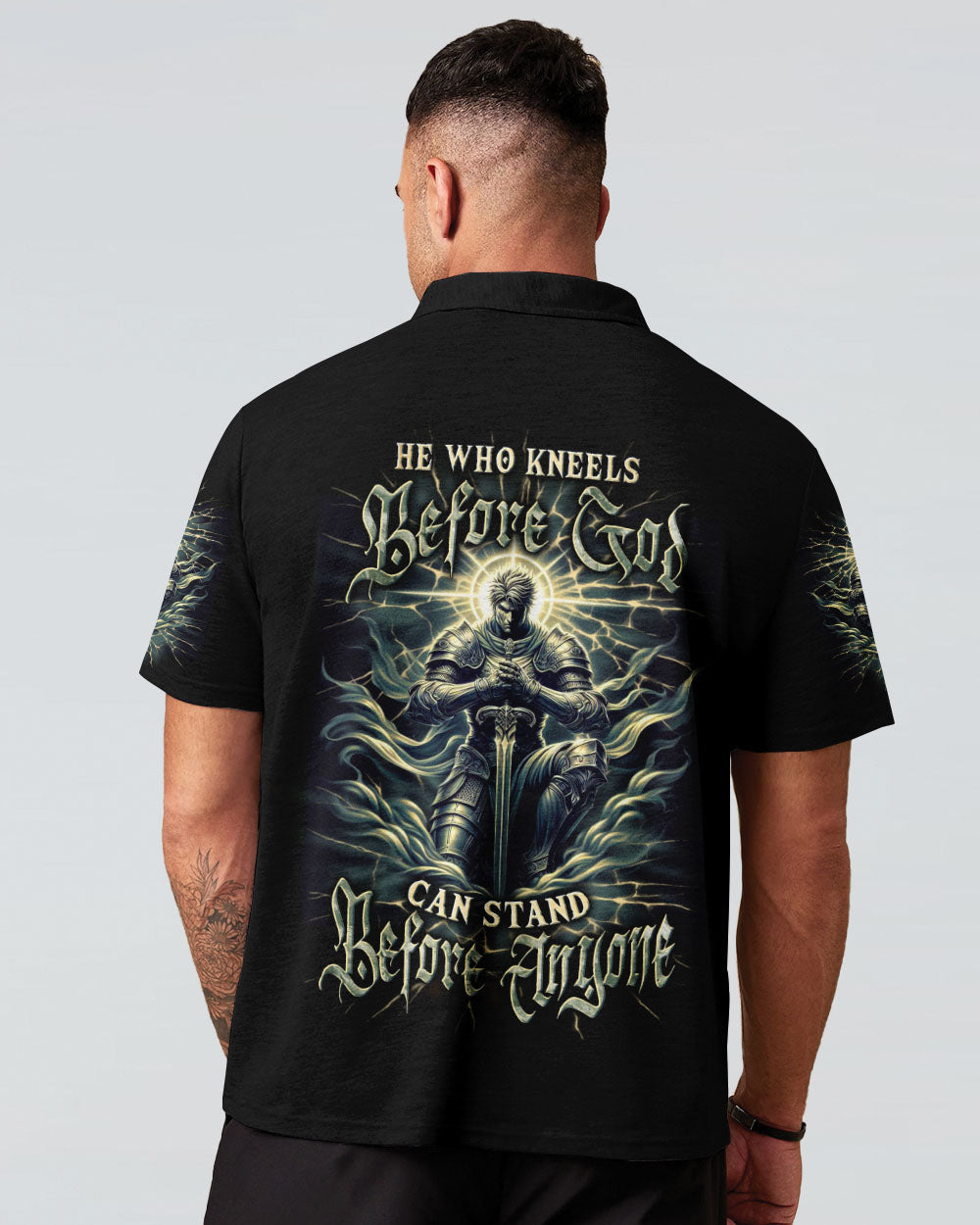He Who Kneels Before God Warrior Men's All Over Print Shirt - Trunx479976