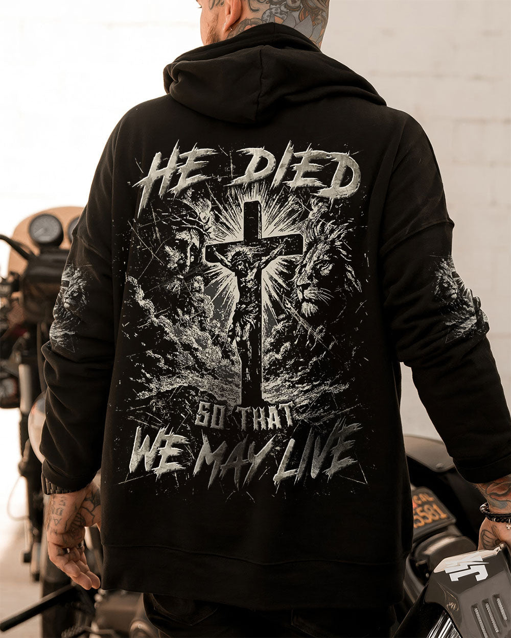 He Died So That We May Live Men's All Over Print Shirt - Trunx614639