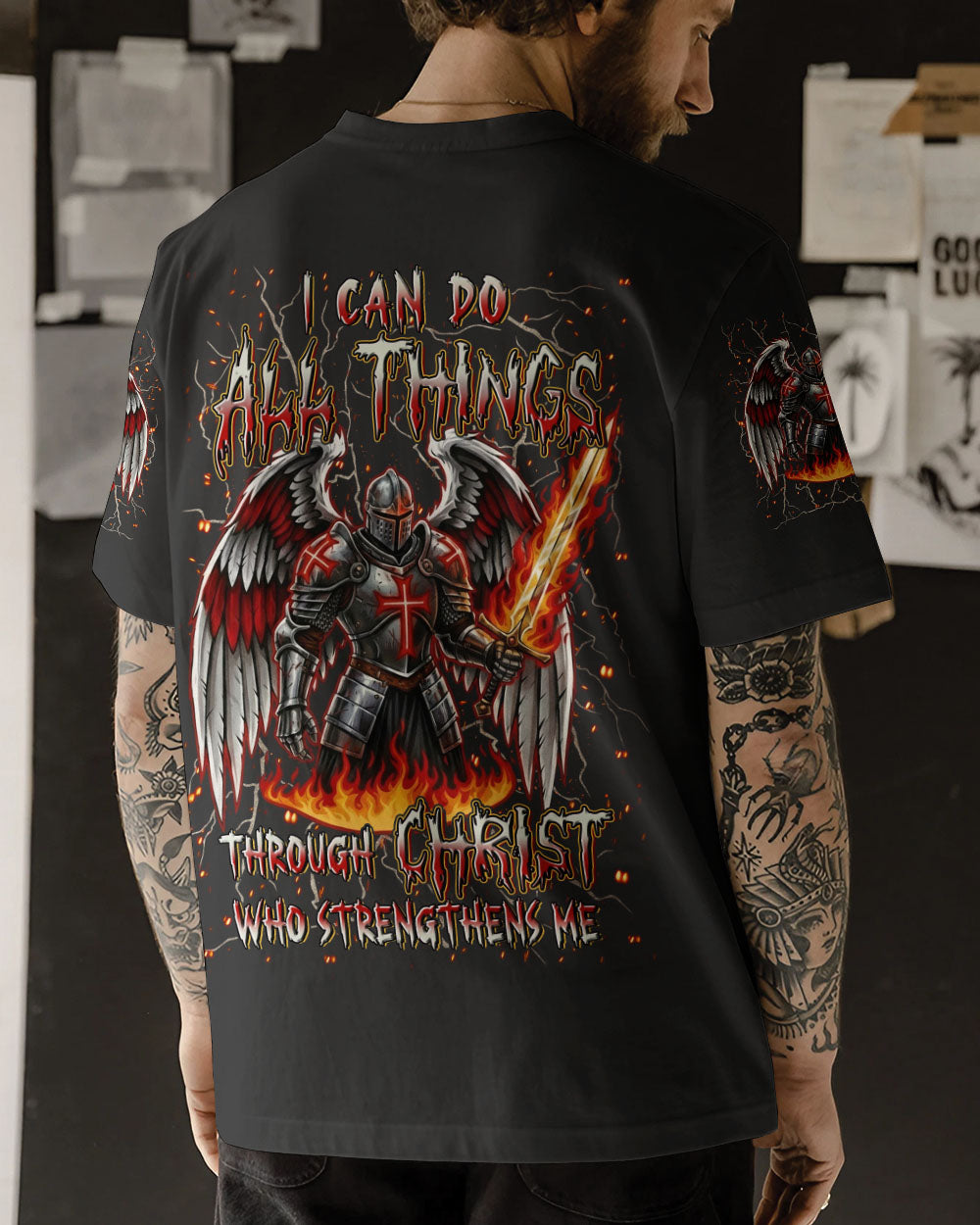 I Can Do All Things Warrior Men's All Over Print Shirt - Trunx332433