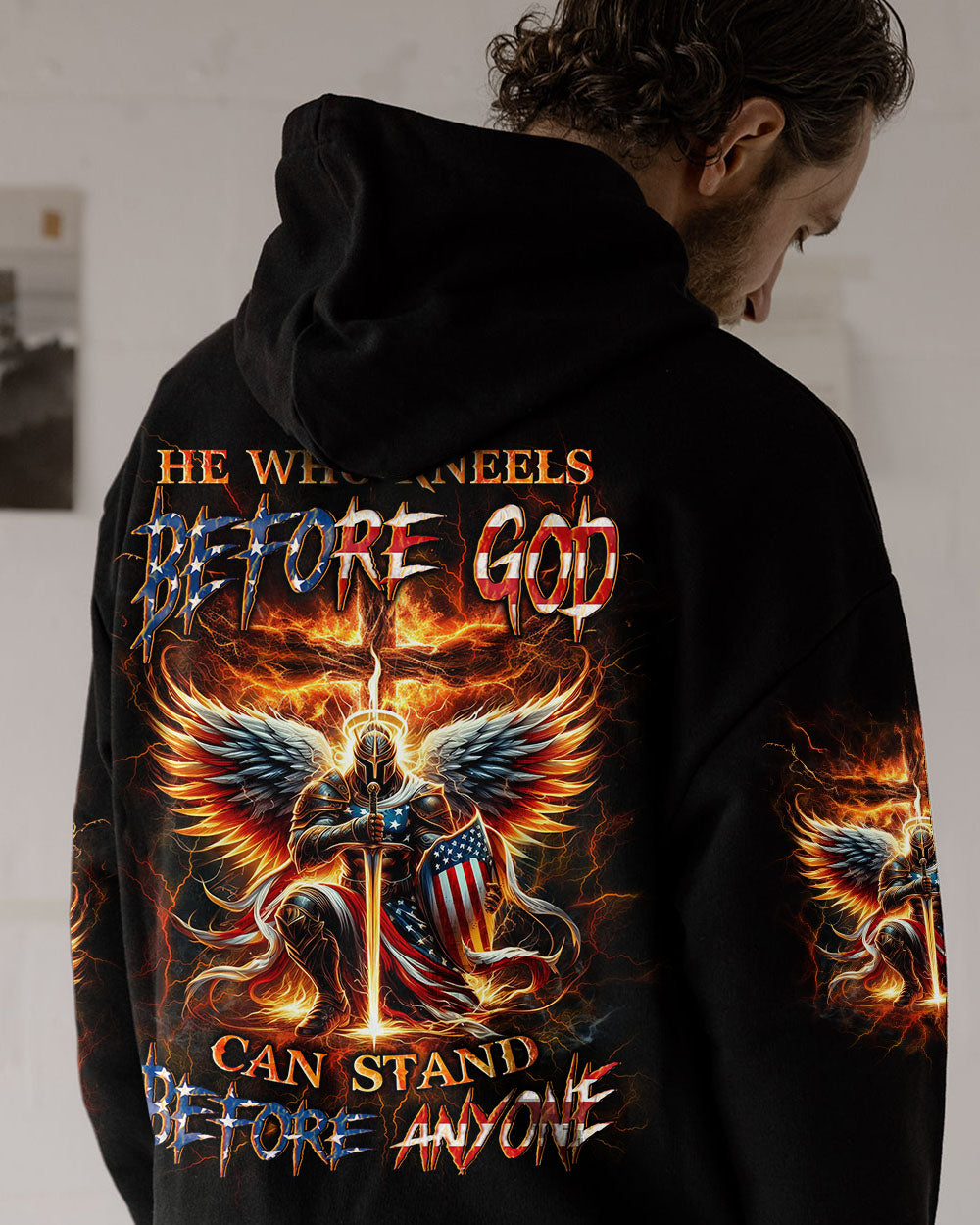 He Who Kneels Before God Warrior Men's All Over Print Shirt - Trunx430202