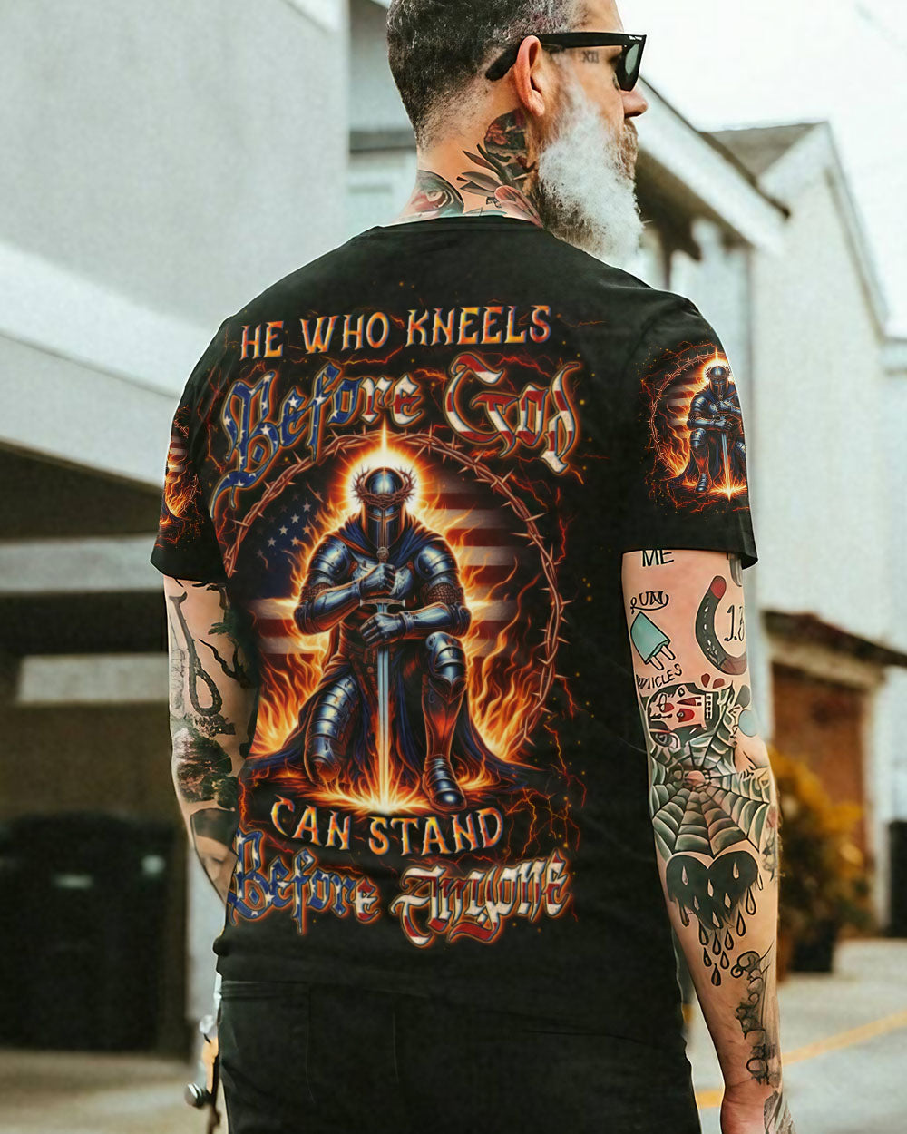 He Who Kneels Before God Warrior Men's All Over Print Shirt - Trunx893039