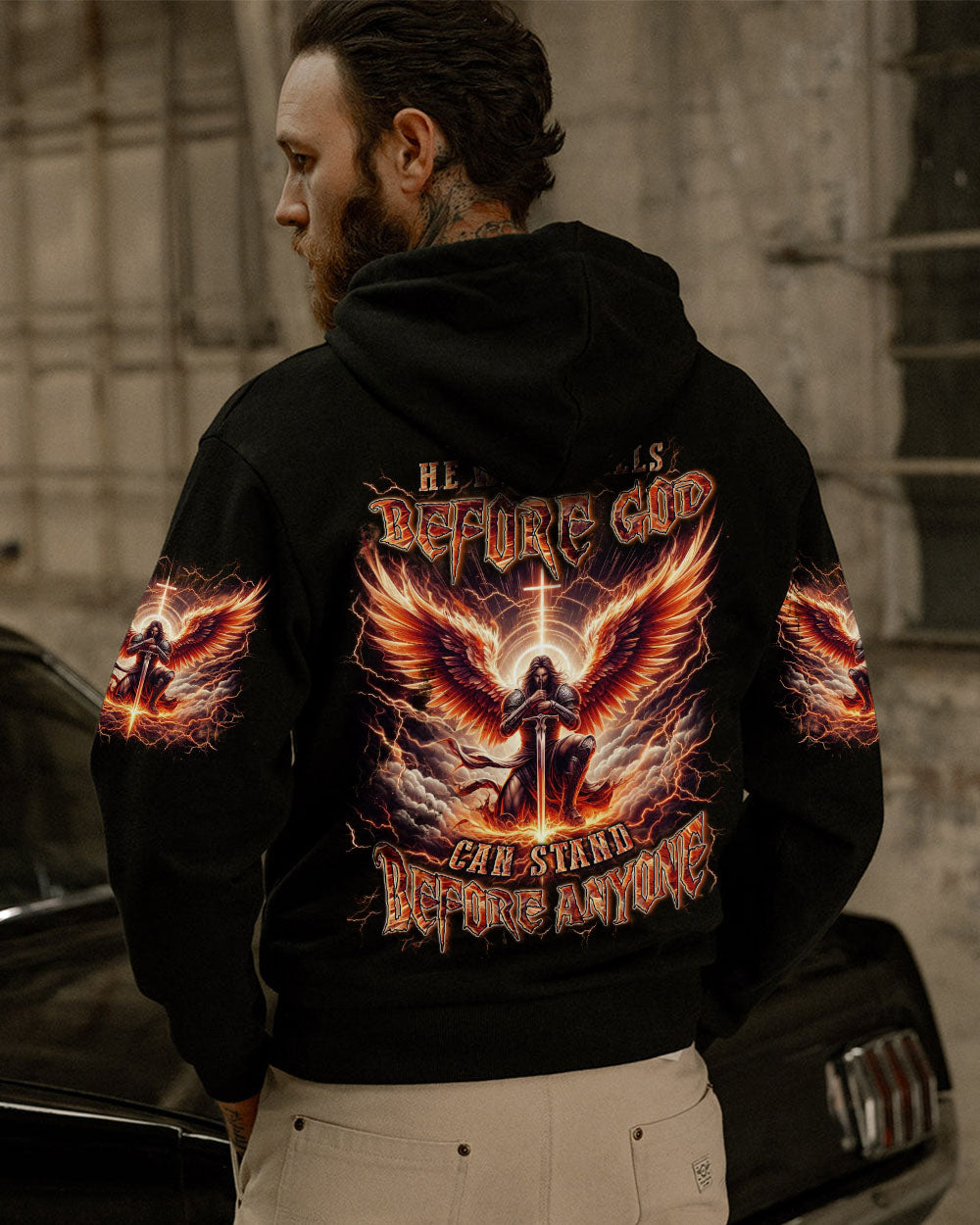 He Who Kneels Before God Warrior Men's All Over Print Shirt - Trunx677417
