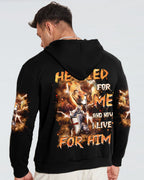 He Died For Me Lion Warrior Men's All Over Print Shirt - Trunx177274