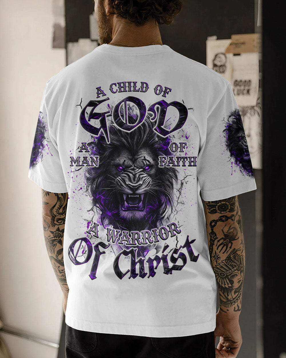 A Warrior Of Christ Lion Men's All Over Print Shirt - Trunx450743