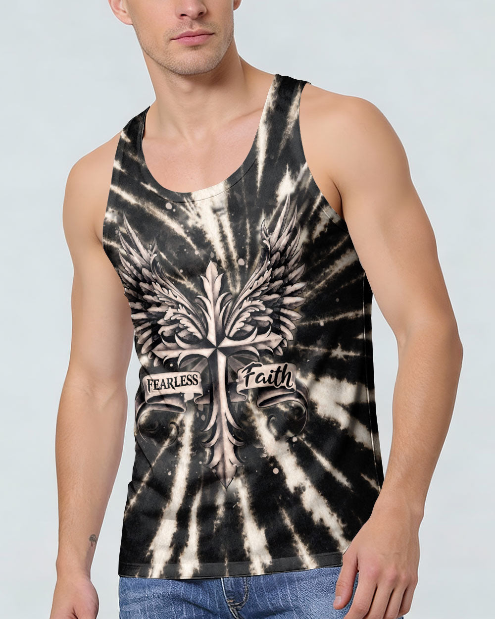 I Can Do All Things Through Christ  Cross Wings Men's All Over Print - Trunx152348