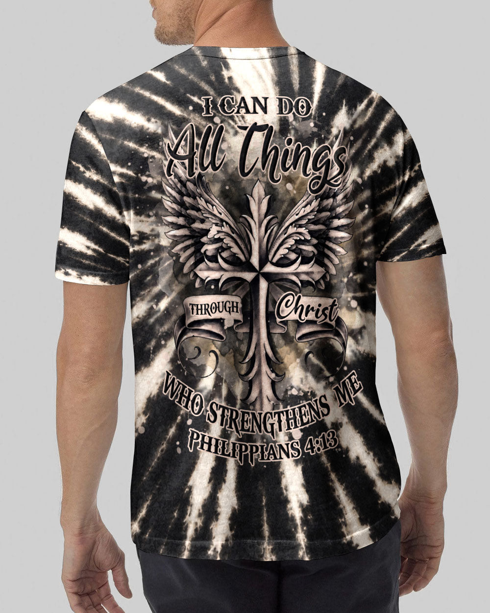 I Can Do All Things Through Christ  Cross Wings Men's All Over Print - Trunx152348