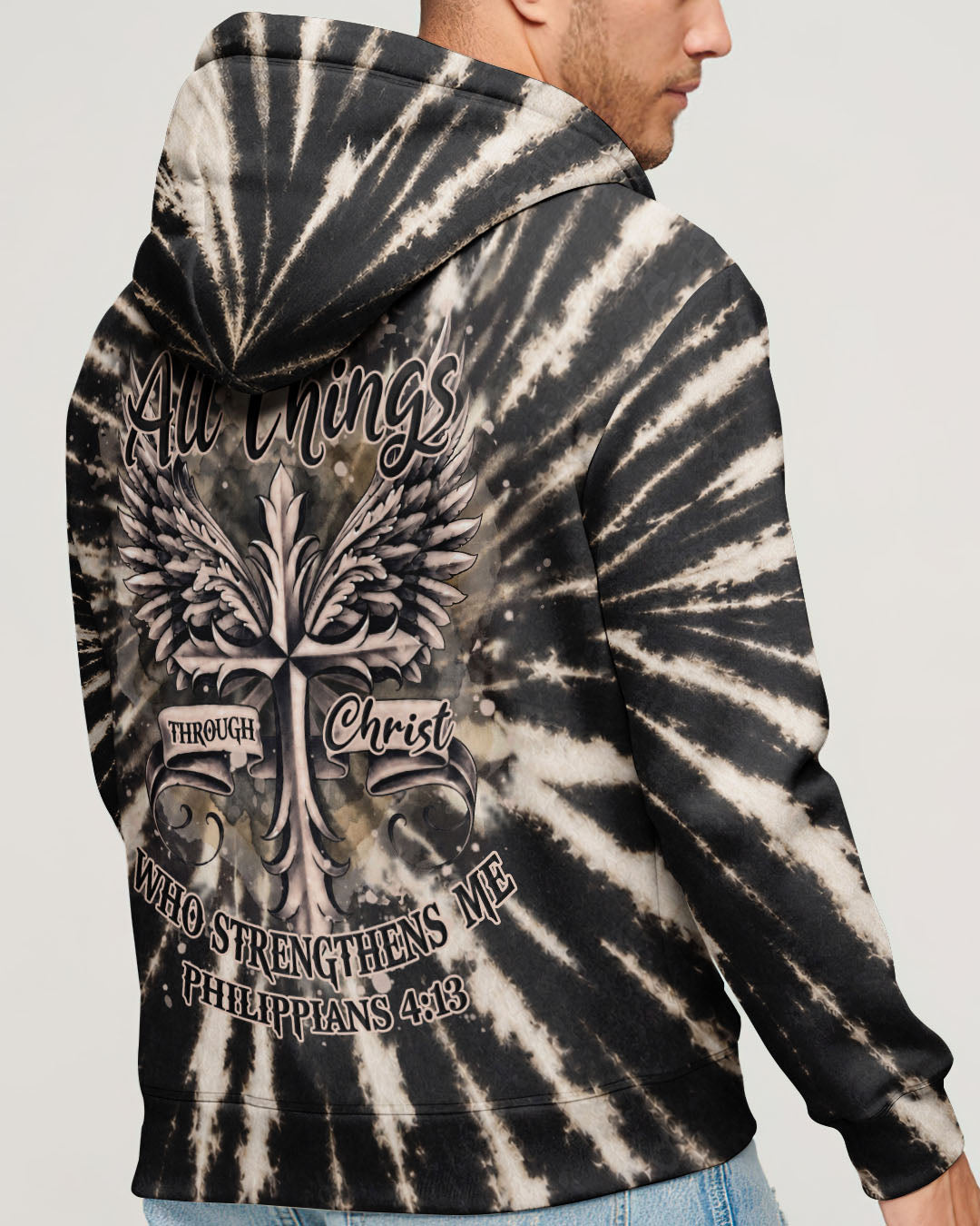 I Can Do All Things Through Christ  Cross Wings Men's All Over Print - Trunx152348