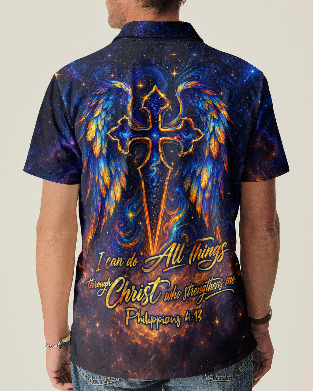 I Can Do All Things Through Christ  Cross Wings Men's All Over Print - Trunx995387
