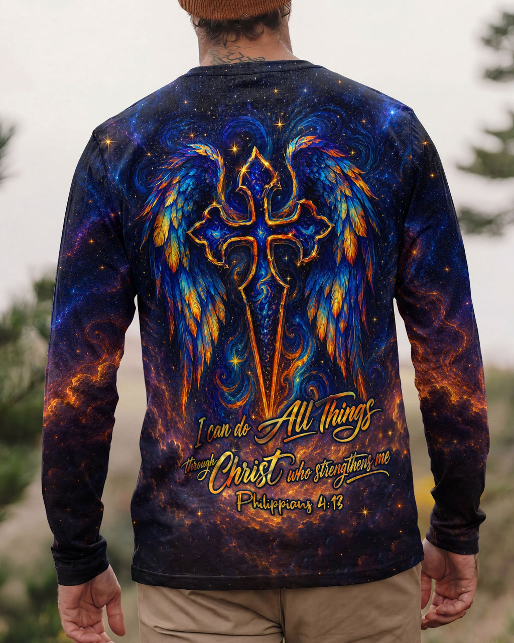 I Can Do All Things Through Christ  Cross Wings Men's All Over Print - Trunx995387
