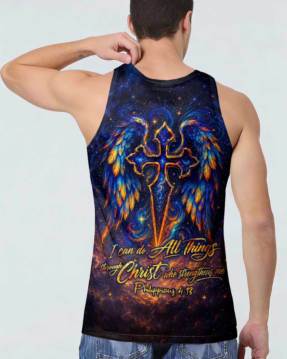 I Can Do All Things Through Christ  Cross Wings Men's All Over Print - Trunx995387