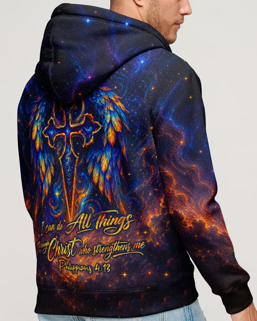 I Can Do All Things Through Christ  Cross Wings Men's All Over Print - Trunx995387