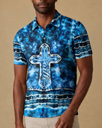 Faith Cross Burst Men's All Over Print Shirt - Trunx259716