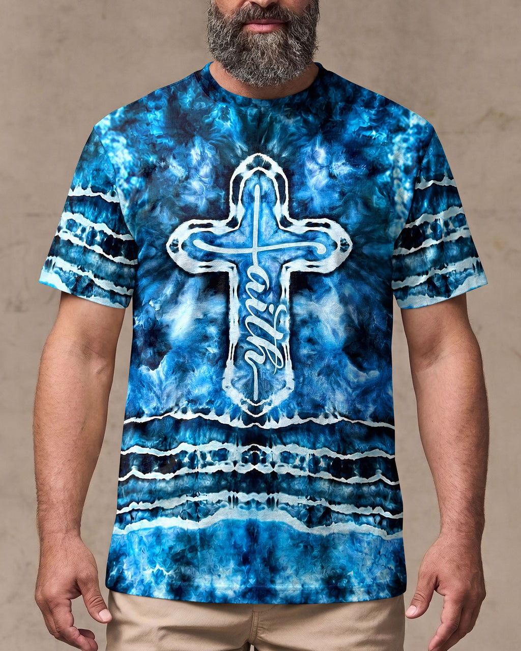 Faith Cross Burst Men's All Over Print Shirt - Trunx259716