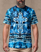 Faith Cross Burst Men's All Over Print Shirt - Trunx259716