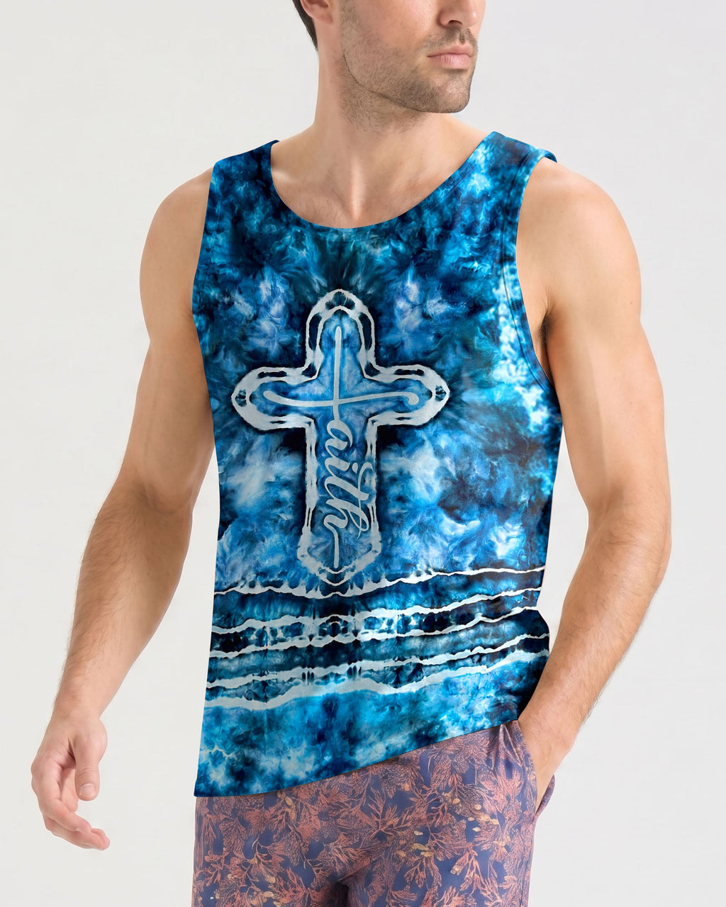 Faith Cross Burst Men's All Over Print Shirt - Trunx259716