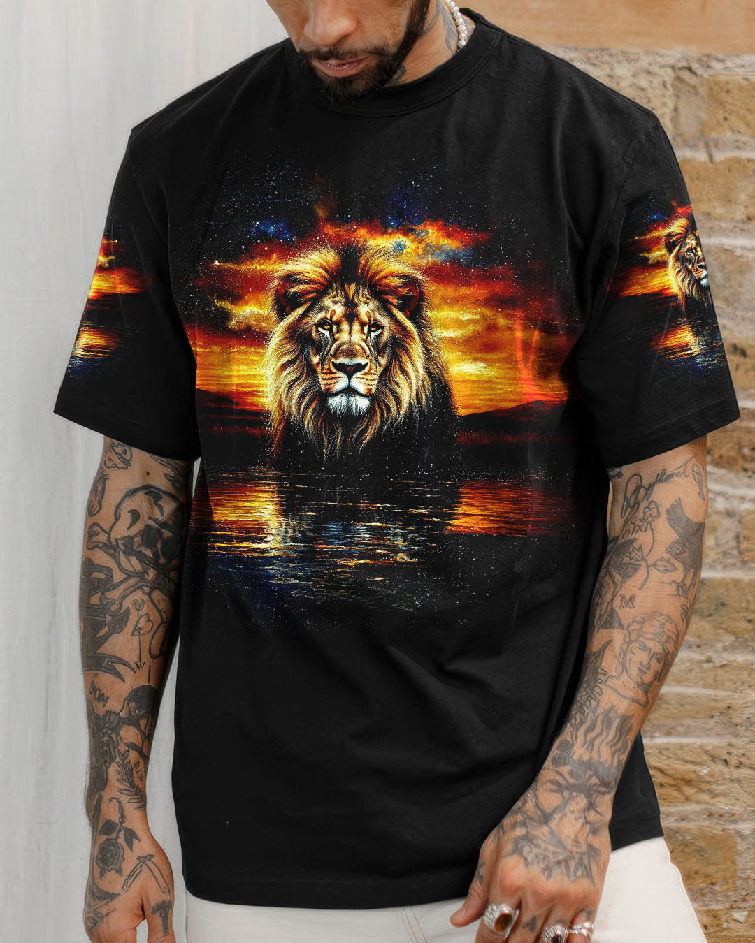 God's Grace Is Bigger Than My Sins Lion Men's All Over Print Shirt - Trunx010594