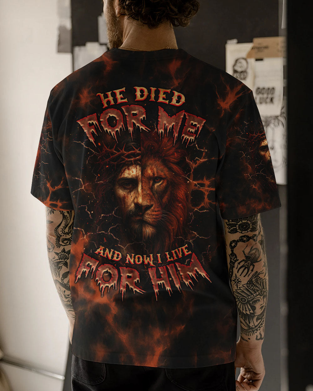 He Died For Me Men's All Over Print Shirt - Trunx488301