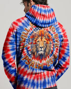 I Will Fear No Evil Lion Cross  Swirl  Men's All Over Print Shirt - Trunx598332