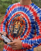 I Will Fear No Evil Lion Cross  Swirl  Men's All Over Print Shirt - Trunx598332