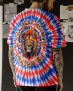 I Will Fear No Evil Lion Cross  Swirl  Men's All Over Print Shirt - Trunx598332