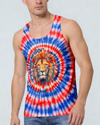 I Will Fear No Evil Lion Cross  Swirl  Men's All Over Print Shirt - Trunx598332